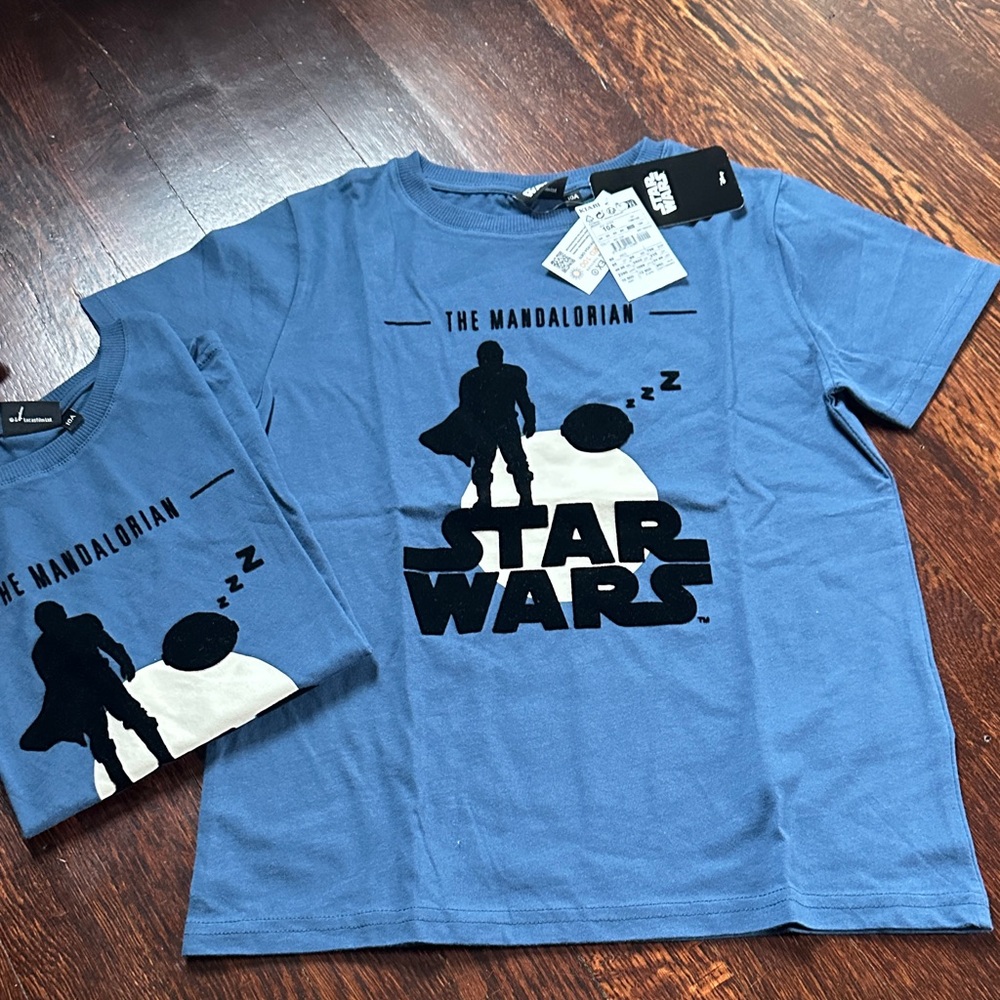 Star Wars Mandalorian Blue Kids T-Shirt